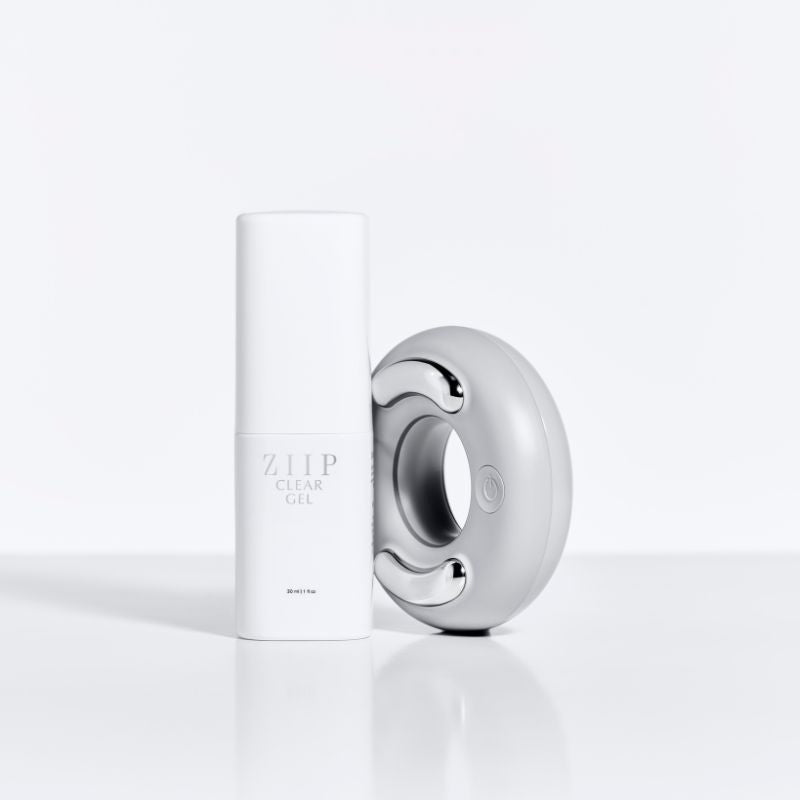 ZIIP DOT acne device in grey with Clear Gel