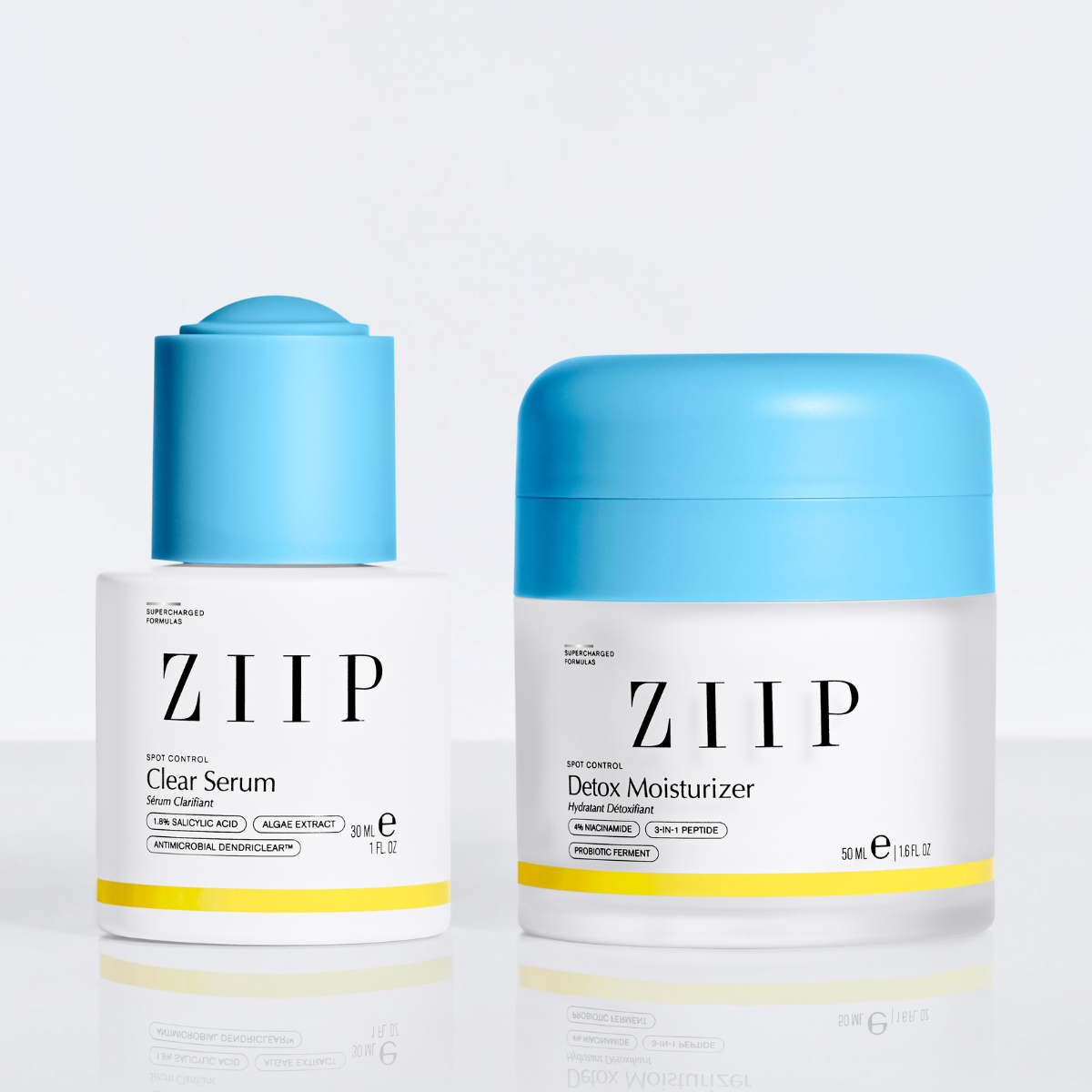 ZIIP Clear Serum and Detox Moisturizer bundle