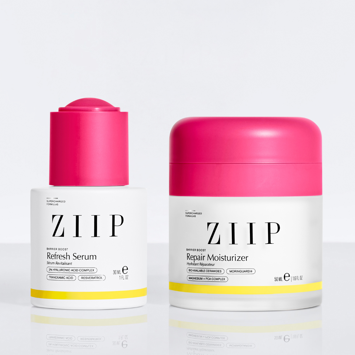 ZIIP Refresh Serum and Repair Moisturizer bundle